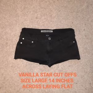 DONATED VANILLA STAR CUT OFFS